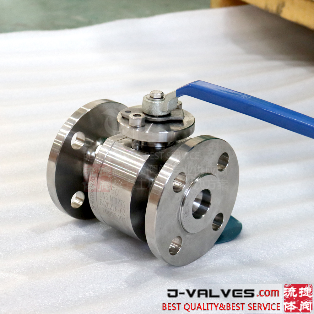 3PC Forged Stainless Steel Reduce Bore Floating Ball Valve Flanged Type Handle Operation 150#