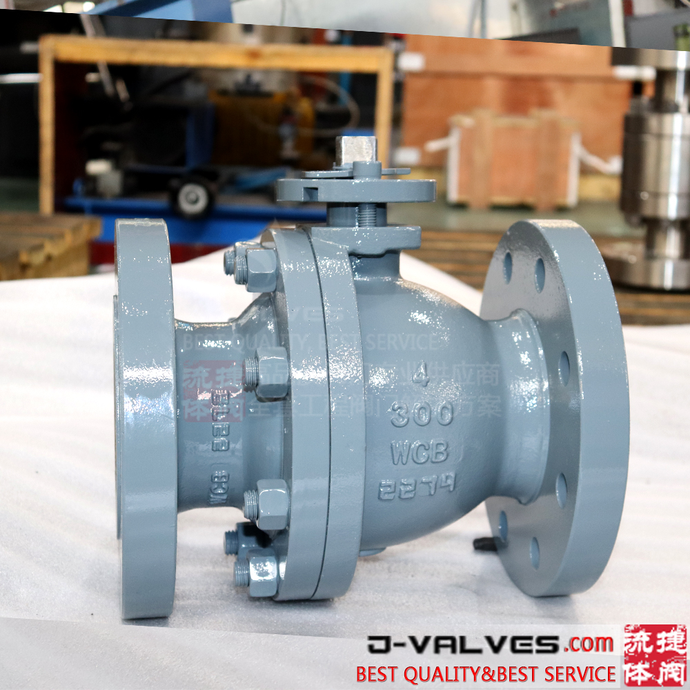 300LB Cast Steel Flange Type Floating Ball Valve with Handle Operation