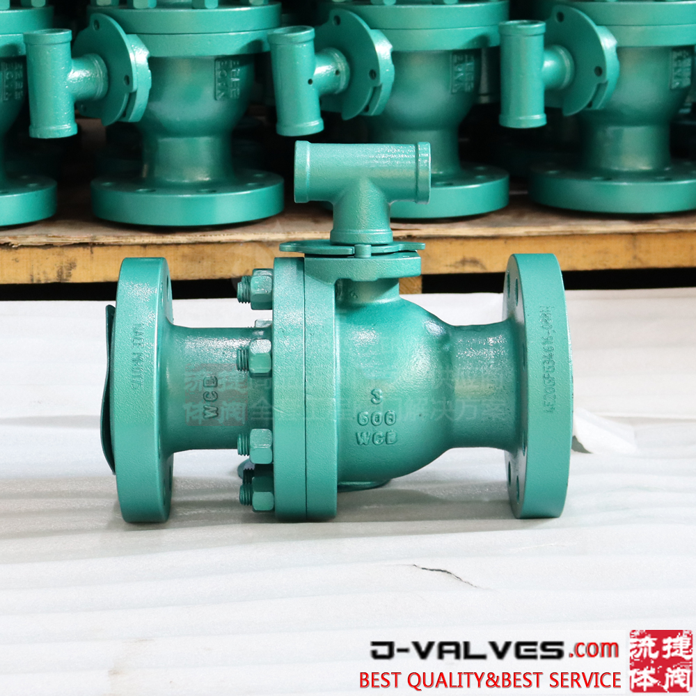 API6D Cast Steel Full Bore Floating Ball Valve Flange Type with Handle Operation 600#